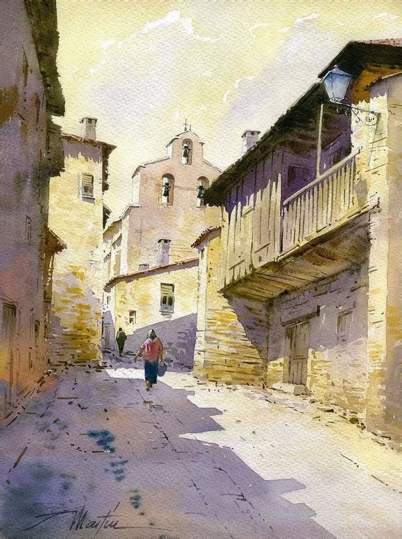 张明康 色彩风景 街道 人