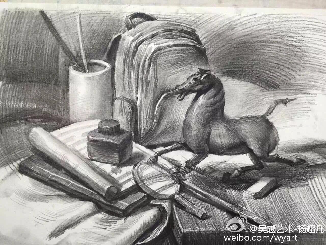 山东省素描范画 吴越